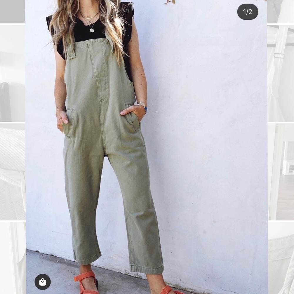 Ascot & Hart size M army green overalls